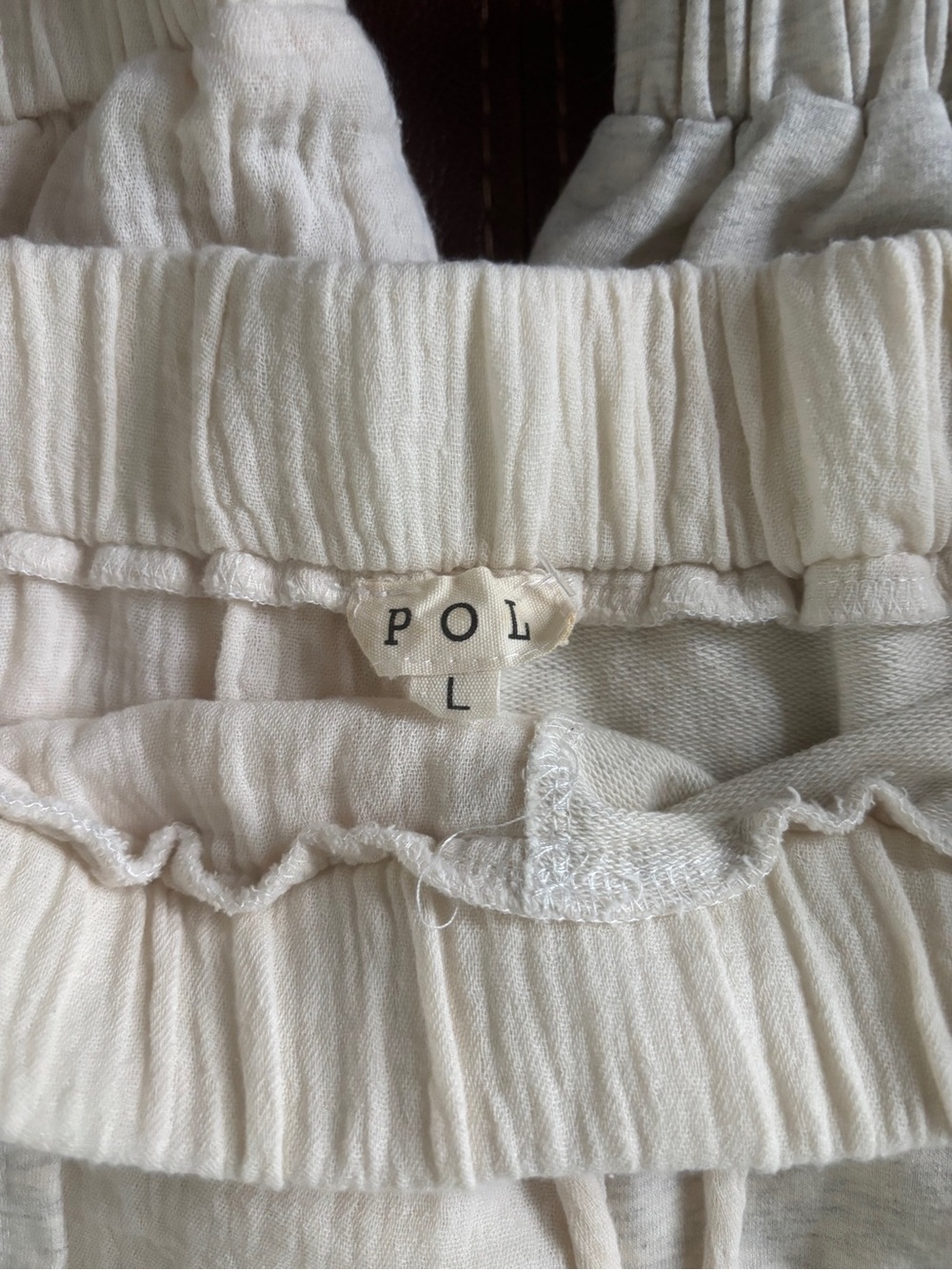 POL Women's Track Joggers Cream